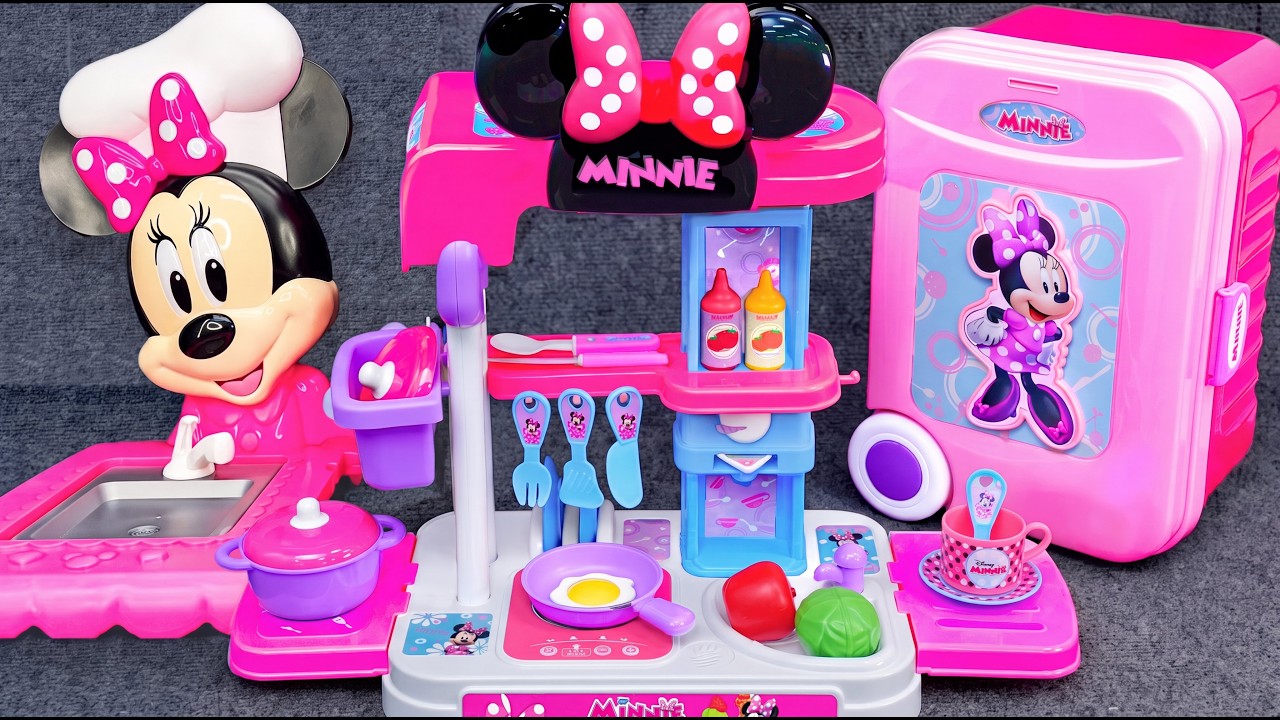60 минут удовольствия: распаковка игрового набора кухни Disney Минни Маус ASMR | Tina Review Toys