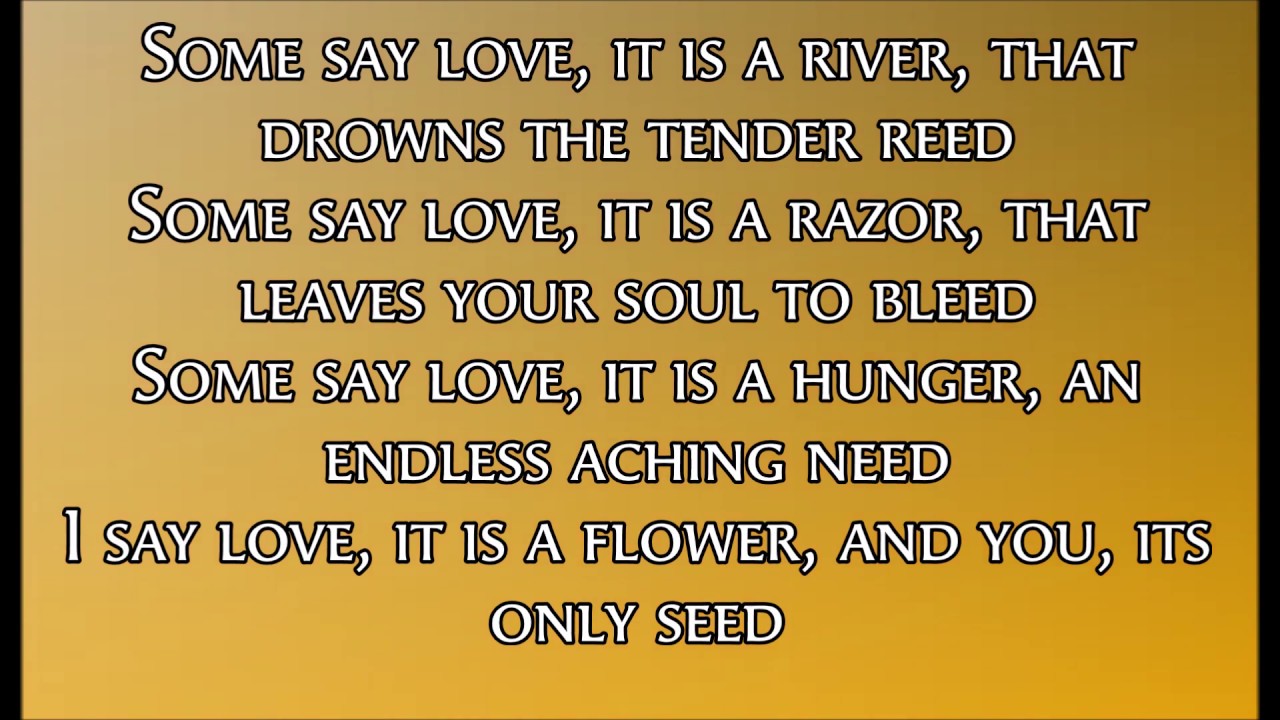 The Rose Amanda McBroom Lyrics