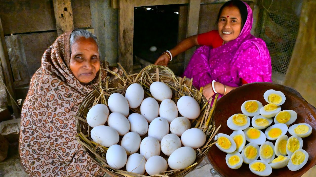 শীতের স্পেশাল সেরা স্বাদে পাতিহাঁসের ডিম্ রান্না | Winter special Duck egg curry recipe | villfood