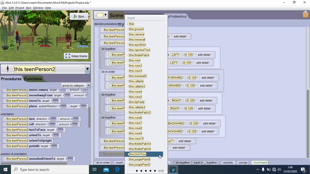 Tutorial Animasi Alice 3