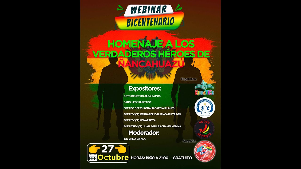 Conversatorio HOMENAJE A LOS VERDADEROS HÉORES DE ÑANCAHUAZÚ