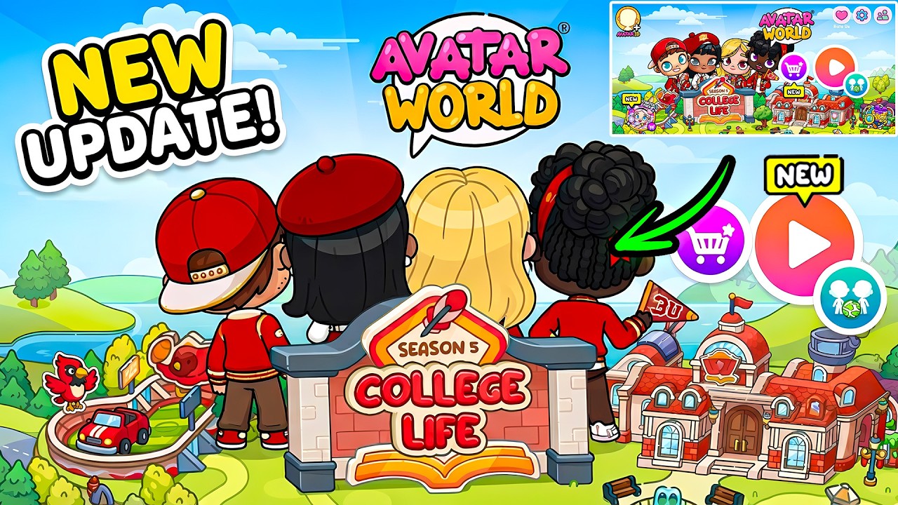 THE OTHER SIDE OF AVATAR WORLD?! 😱 NEW COLLEGE LIFE UPDATE