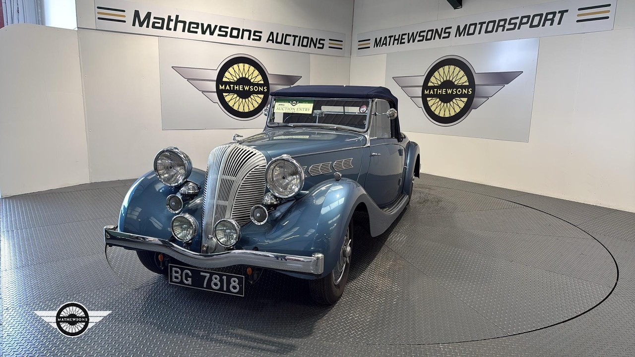 1939 TRIUMPH DOLOMITE | Mathewsons Classic Cars | Auction: 11, 12, 13 March 2026
