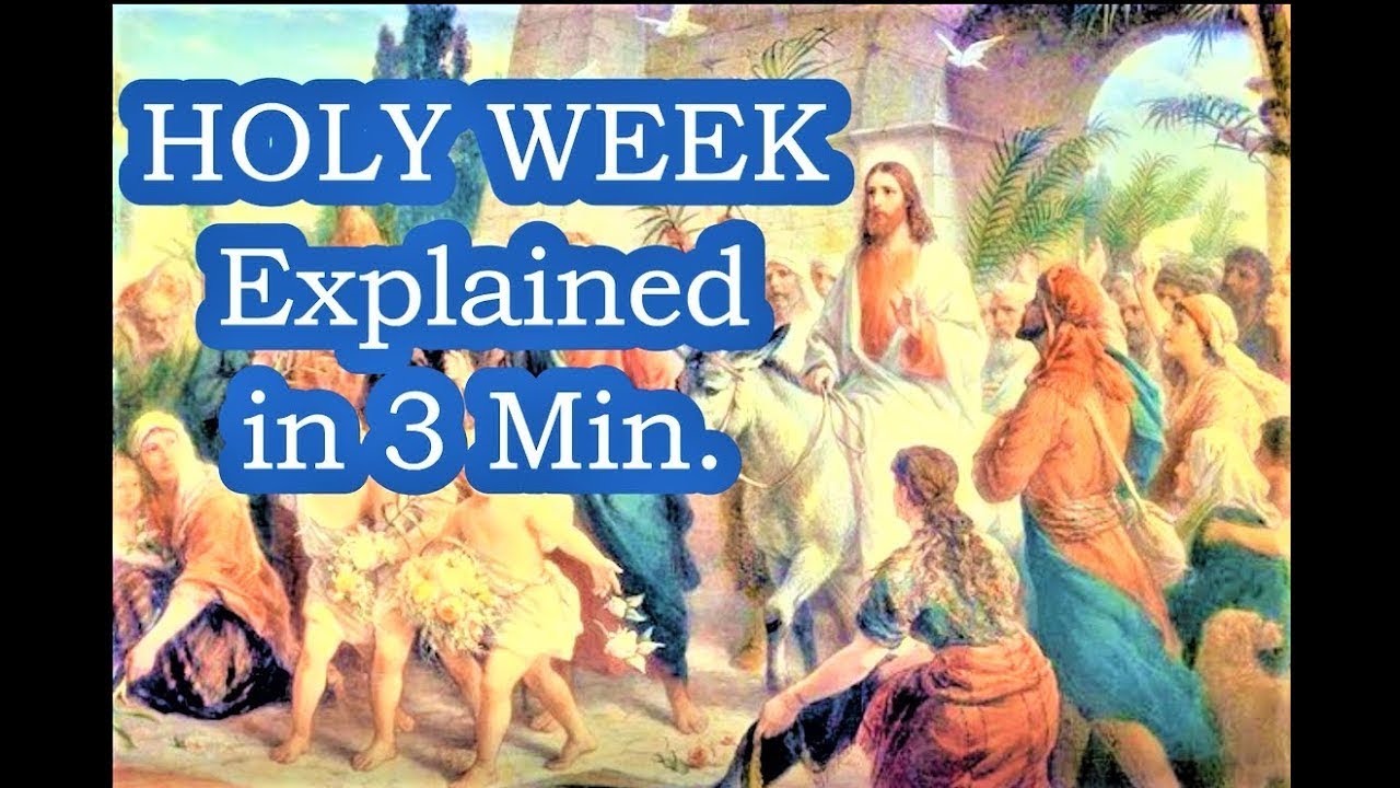 HOLY WEEK Explained in 3 Min  🙏 What You Need to Know about the Holiest Season in the Church Year!