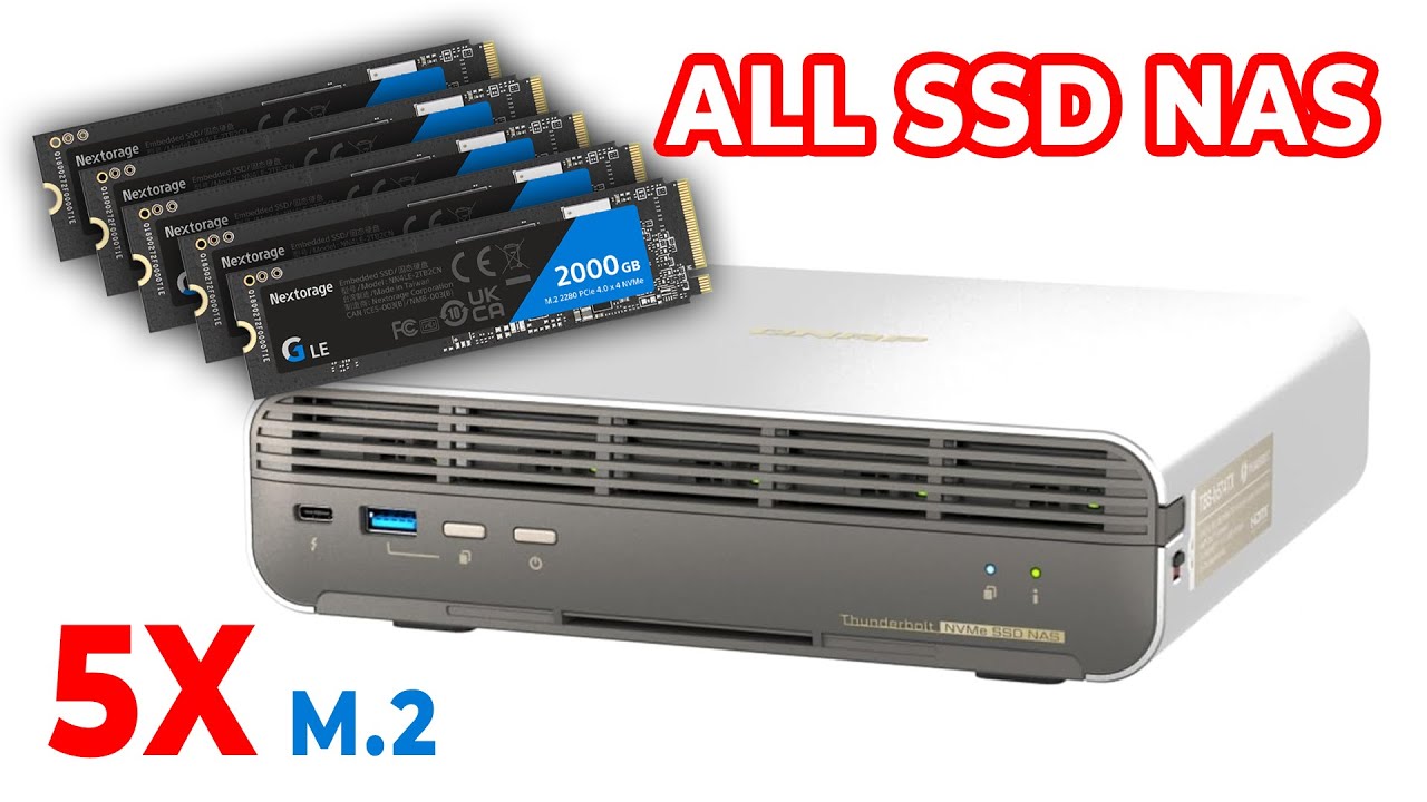 QNAP TBS-h574TX: High-Speed SSD NAS Over 5m Thunderbolt Cables!