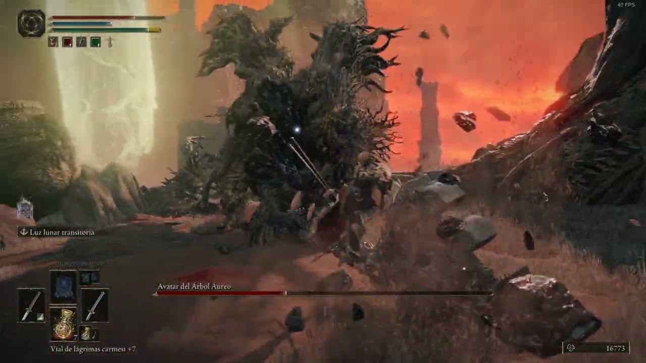 Elden Ring: Avatar del &Aacute;rbol &Aacute;ureo (Caelid) Boss Fight