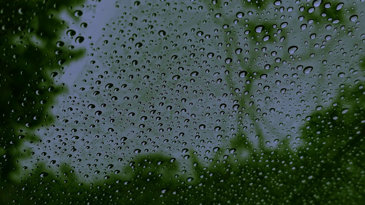 Healing of Stress to Instantly Fall Asleep in Under 5Minutes - Rain Sound On Window with Dark Screen