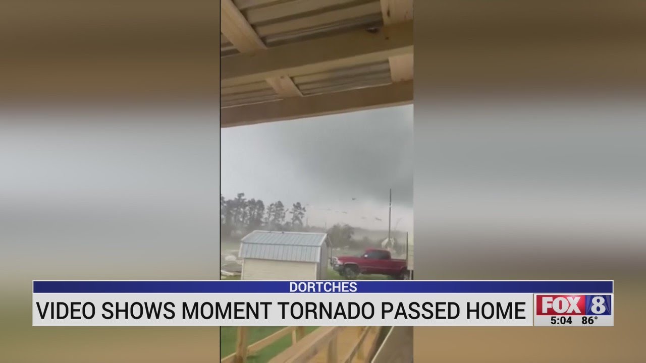 Video shows moment tornado passed home in North Carolina