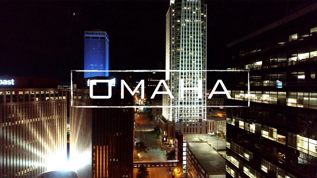 Omaha By Night | 4K Drone Video