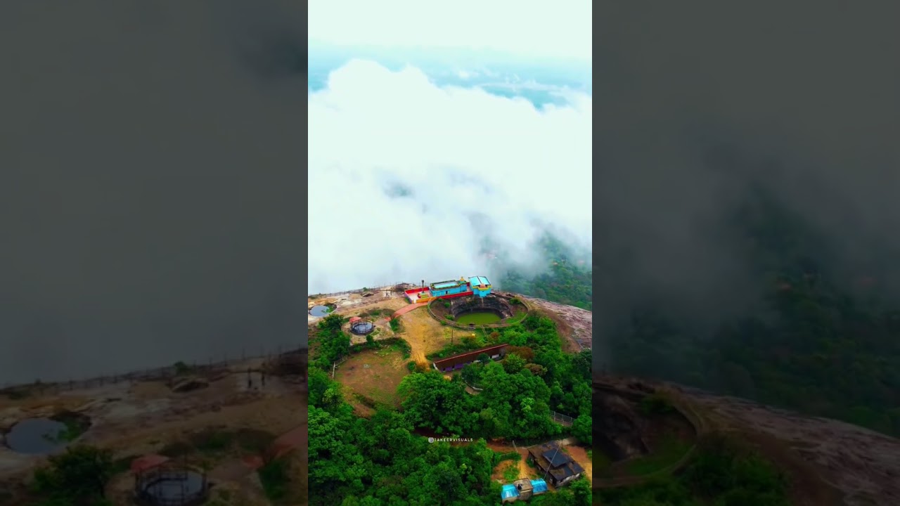 Kundadri Hills 📍 Theerthahalli-Agumbe road. #karnataka #kundadrihills#agumbe#jaintemple #shorts
