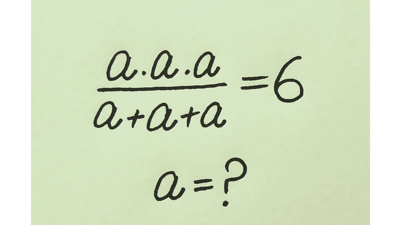 Brazil l Very Nice Olympiad Math Problem l find value of a?