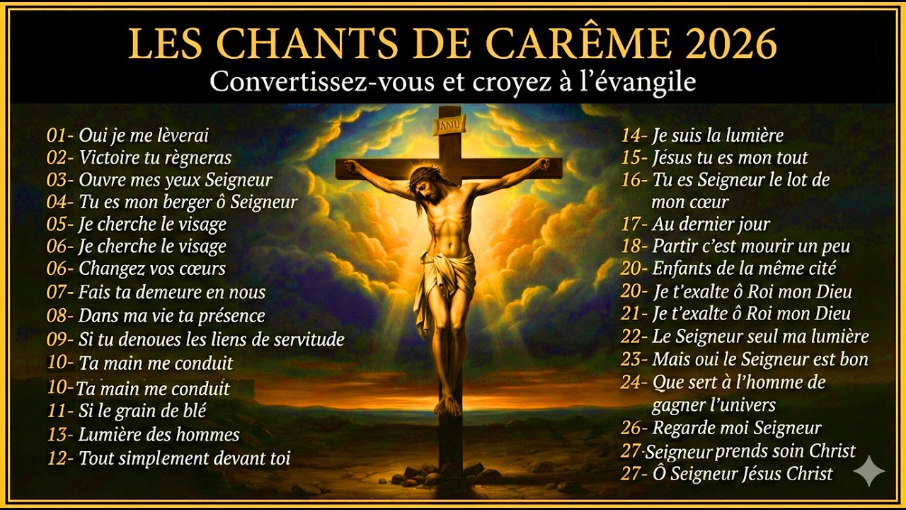 CHANTS POUR MERCREDI DES CENDRES 2026