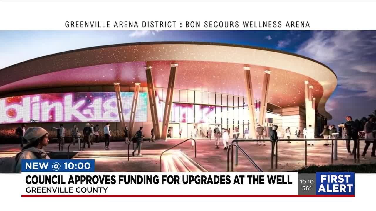 Greenville Co. leaders approve funding for Bon Secours Wellness Arena upgrades