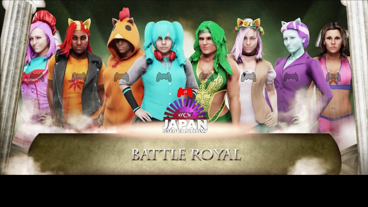 WWE 2k19 Batalla Real En Canterlot High - 8 Mujeres