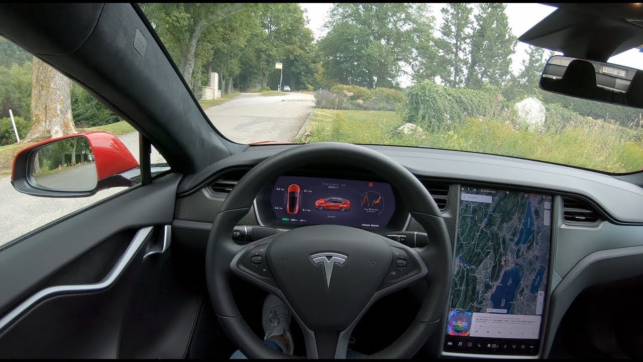 Tesla Model S relaxing POV drive, no talk - GoPro Hero 7