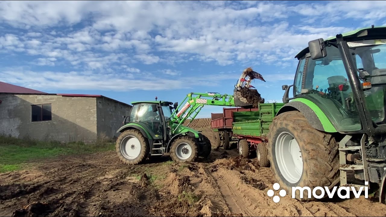 Deutz Fahr'y w akcji! Wywóz obornika 2020
