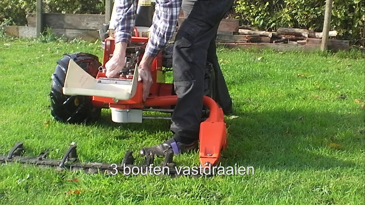 Holder M800 maaibalk aanbouwen