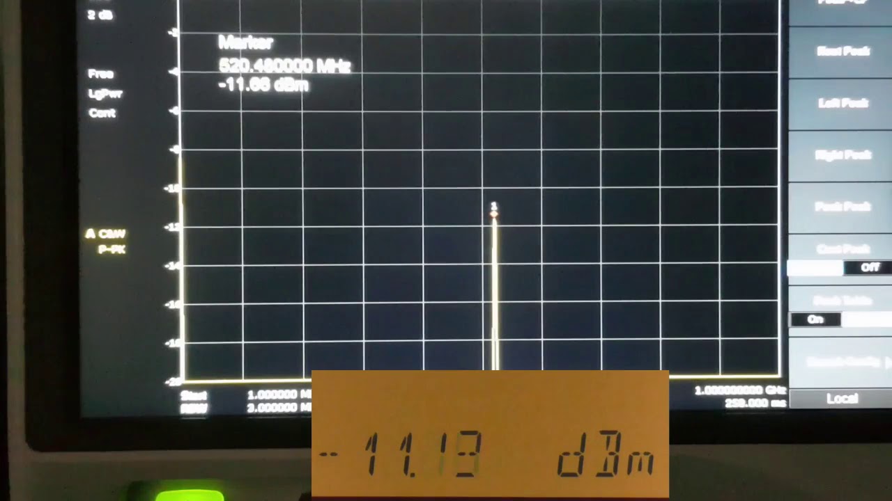 Siglent 3021X Amplitude Level Check