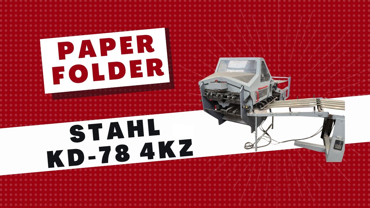Folder Stahl KD-78 4KZ | Plegadora Stahl KD-78 4KZ