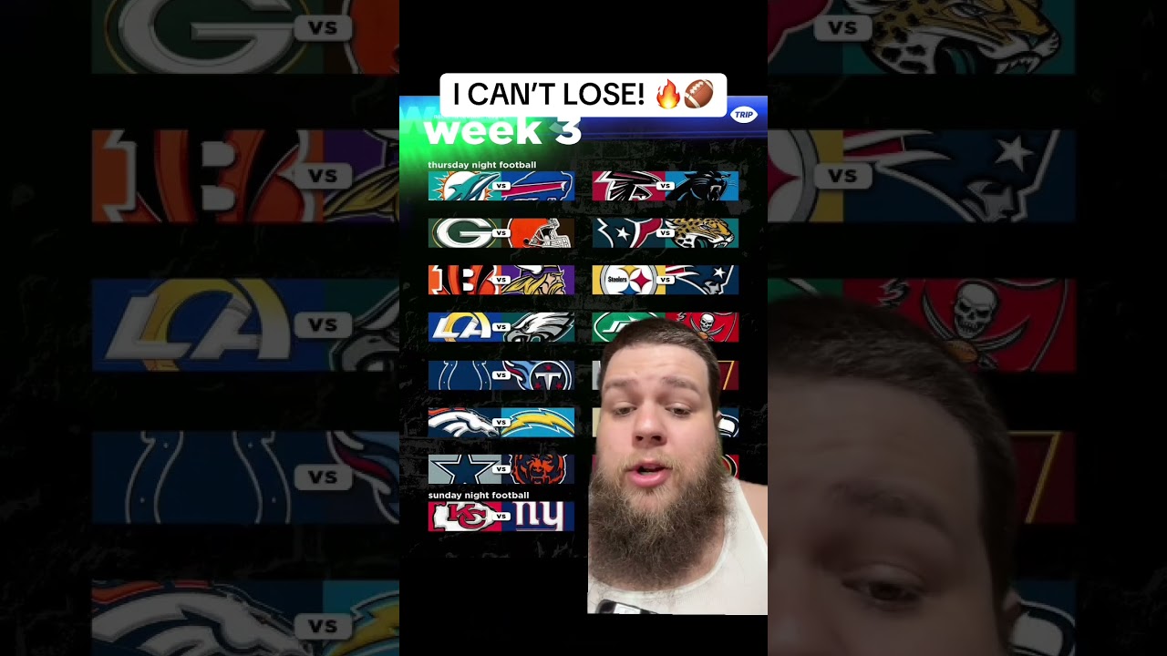 WEEK 3 NFL PICKS (I DON&rsquo;T LOSE) #nfl #nflpicks