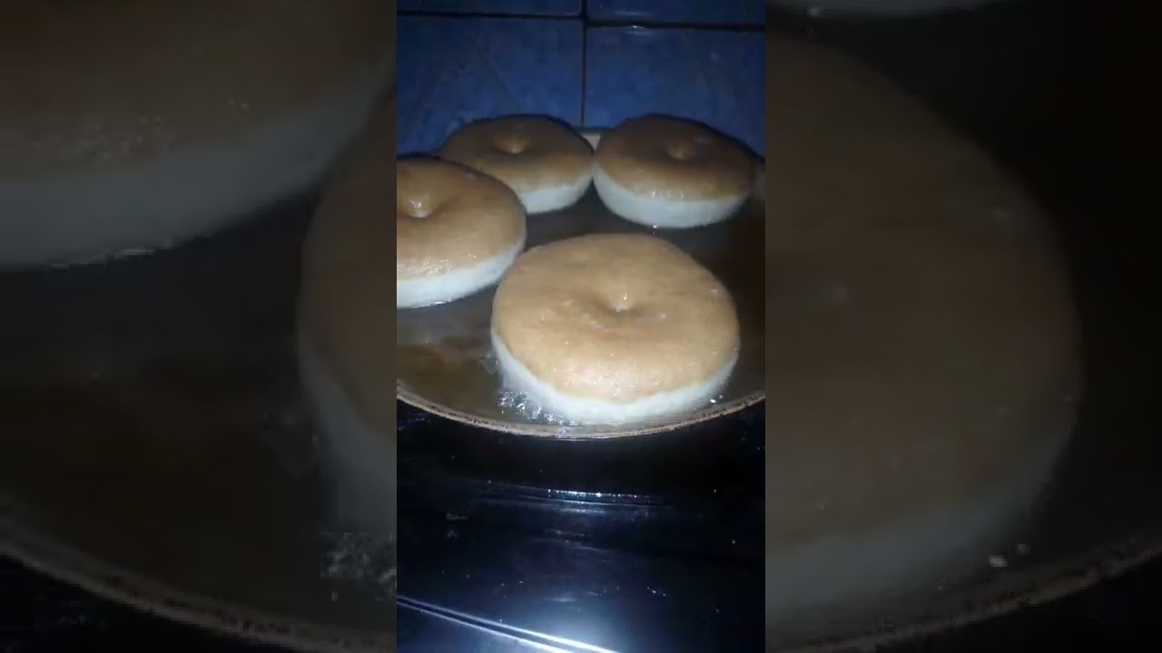 Menggoreng donat agar keluar white ring tinggi dengan dengan metode 1x balik, donat tidak berminyak