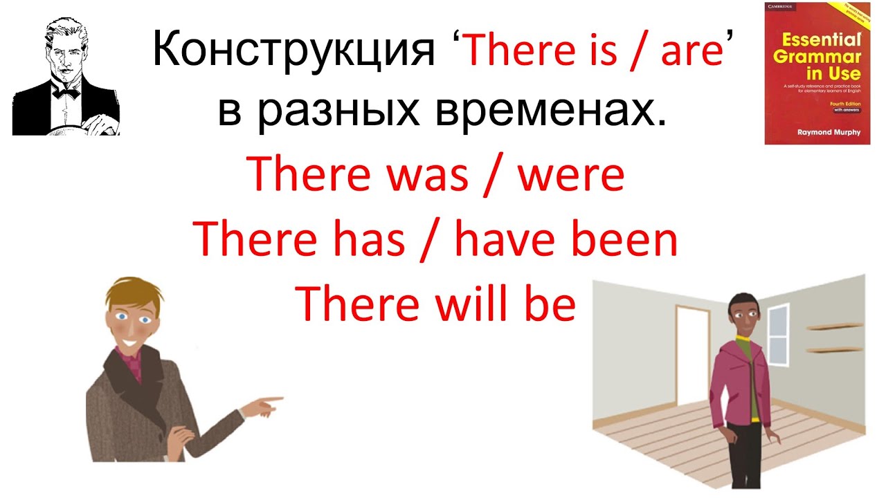 Конструкция ‘There is/are’в разных временах. There was/were, There has/have been, There will be.