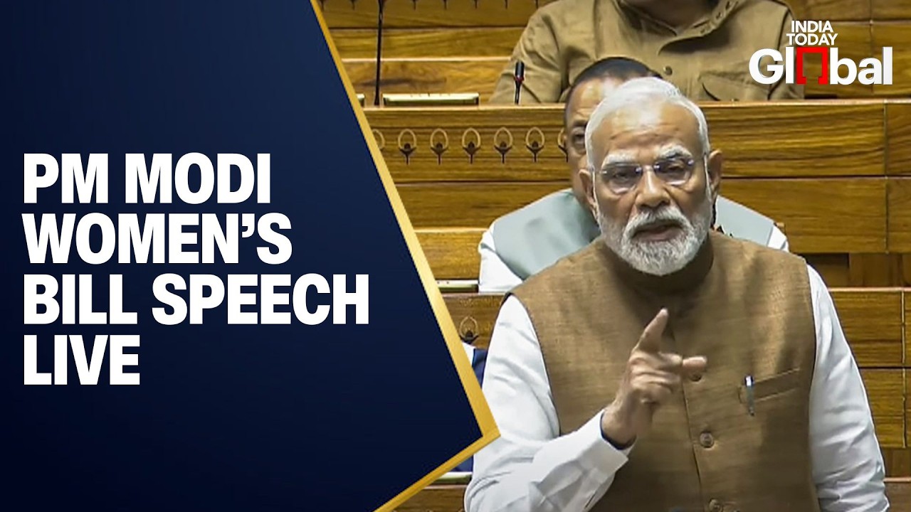 LIVE: PM Modi Addresses Women&rsquo;s Reservation Bill in Lok Sabha Debate