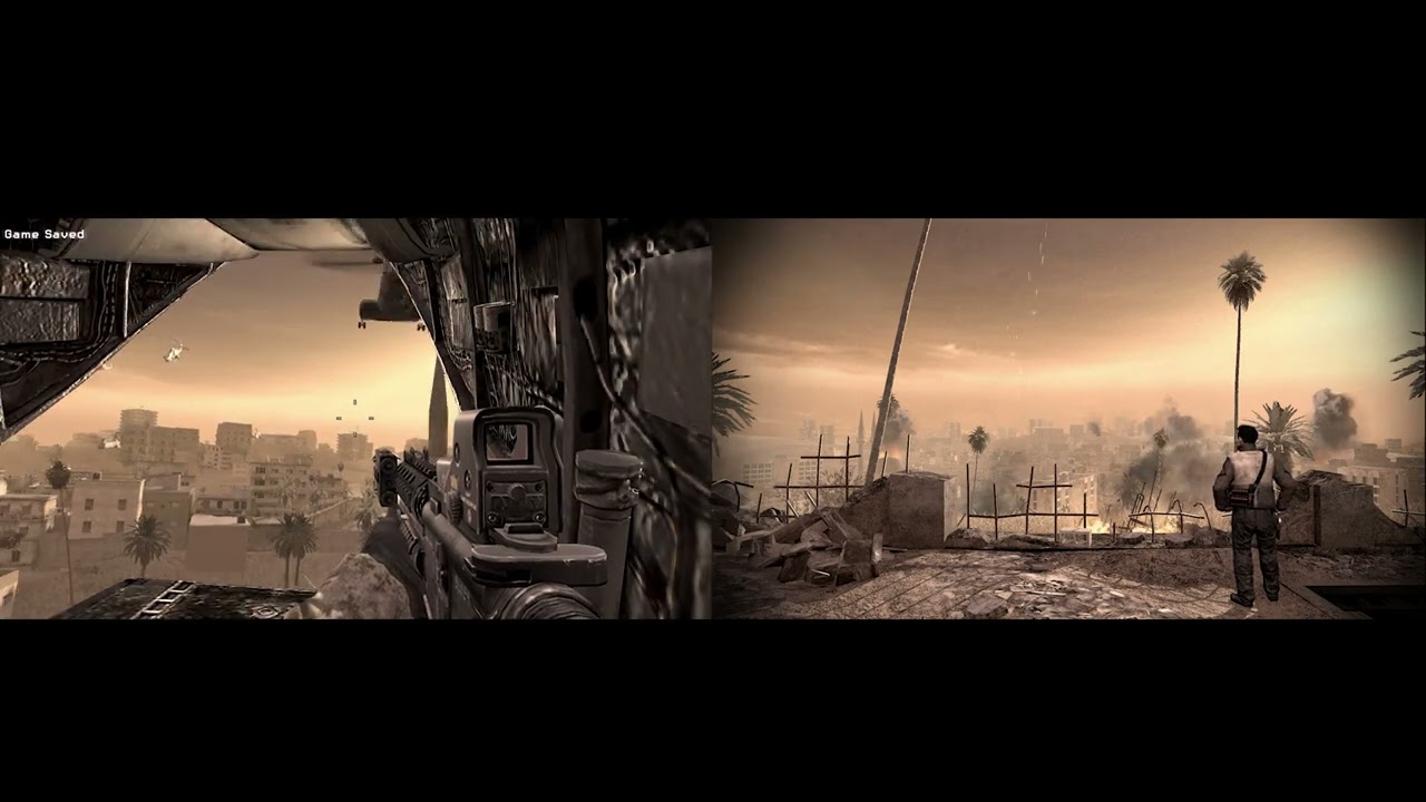 Nuke Scene - Call of Duty 4 and Modern Warfare 3 side by side