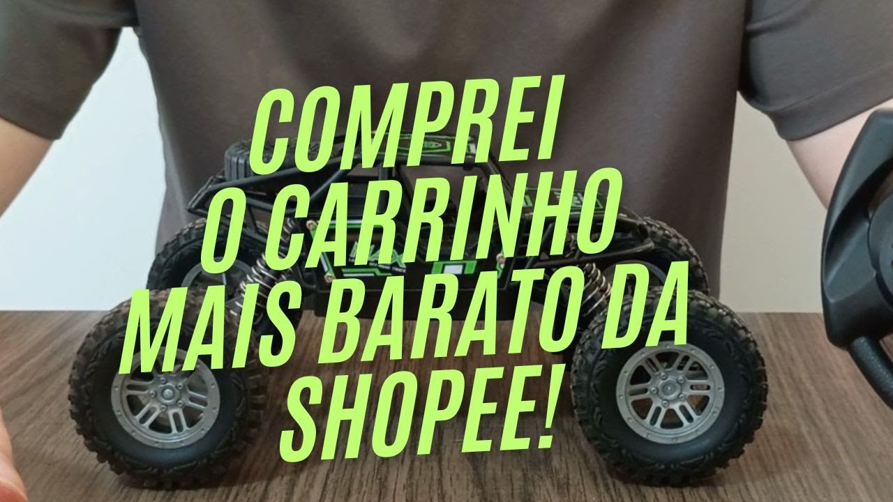 COMPREI O CARRINHO DE CONTROLE REMOTO MAIS BARATO DA SHOPEE!