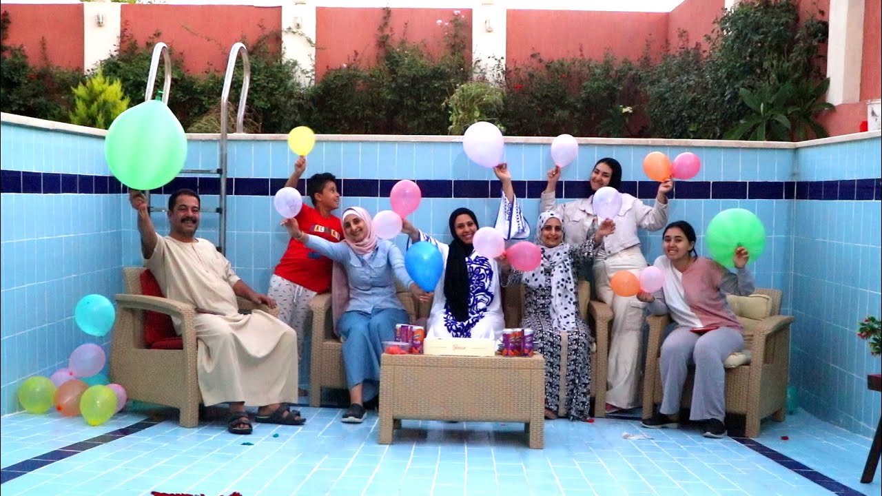 احتفلت بنجاح تقي ماهر في حمام السباحة | حفلة نجاح تقي ماهر