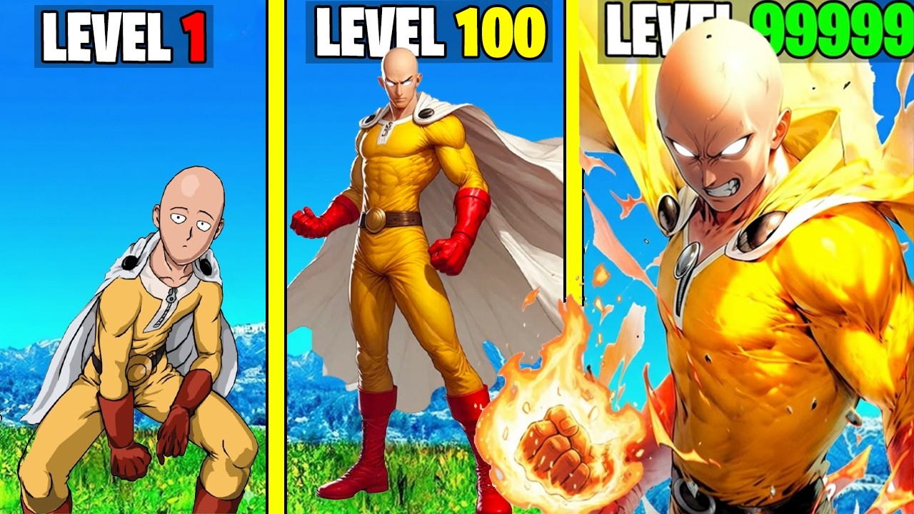 LEVEL 1 to LEVEL 1,000,000 ONE PUNCH MAN SAITAMA in GTA 5!