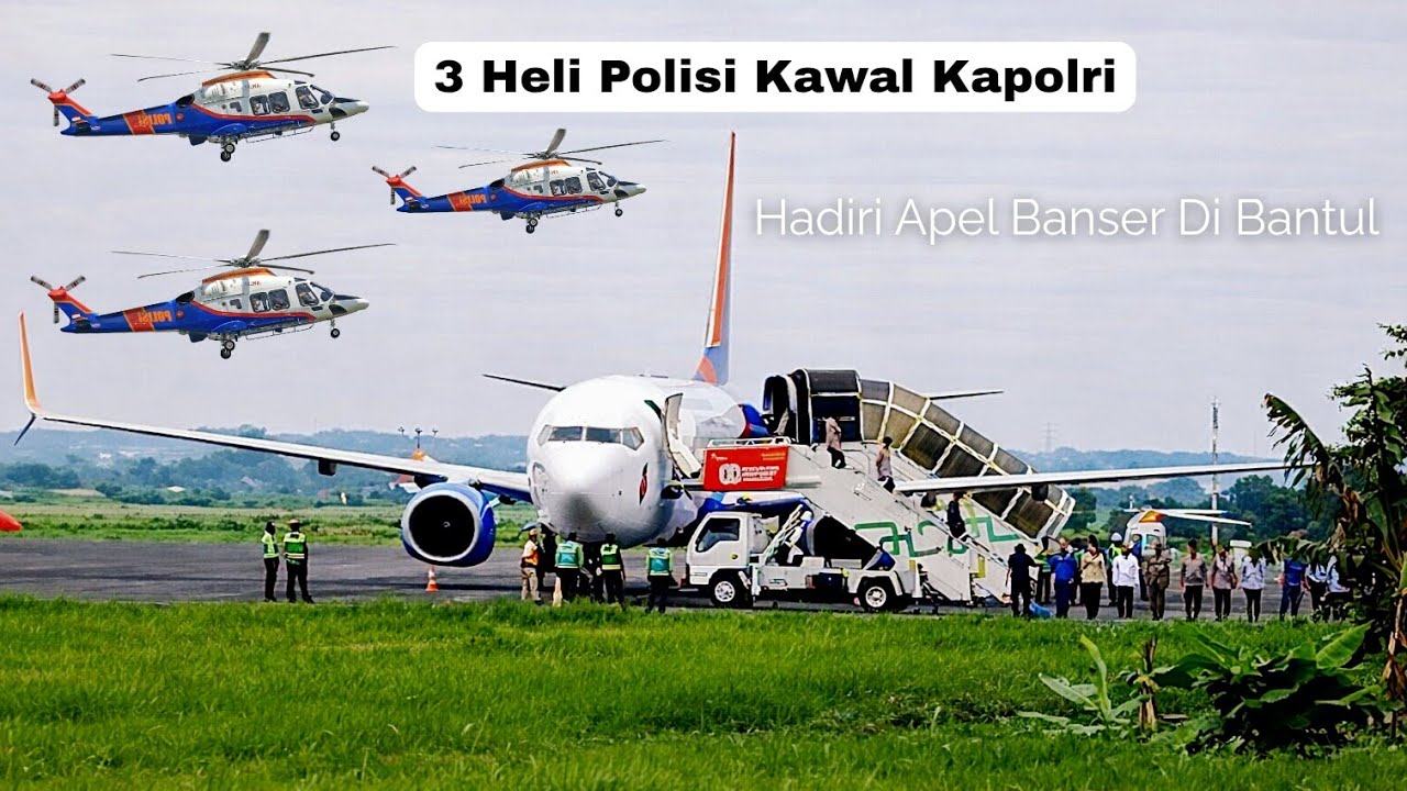 DIKAWAL KETAT‼️Kedatangan Kapolri Listyo Sigit Prabowo Ke Solo Naik Pesawat Polisi Boeing 737