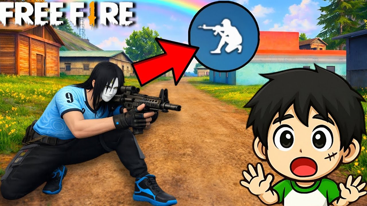 RETO: CRUZAR EL MAPA AGACHADO en FREE FIRE !! 😱* imposible* | TheNoyDer