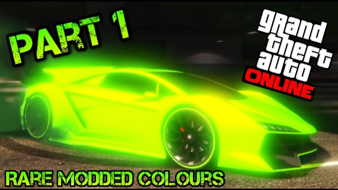 GTA 5 online: RARE MODDED CREW COLOURS PART 1 - XB1/PS4/PC