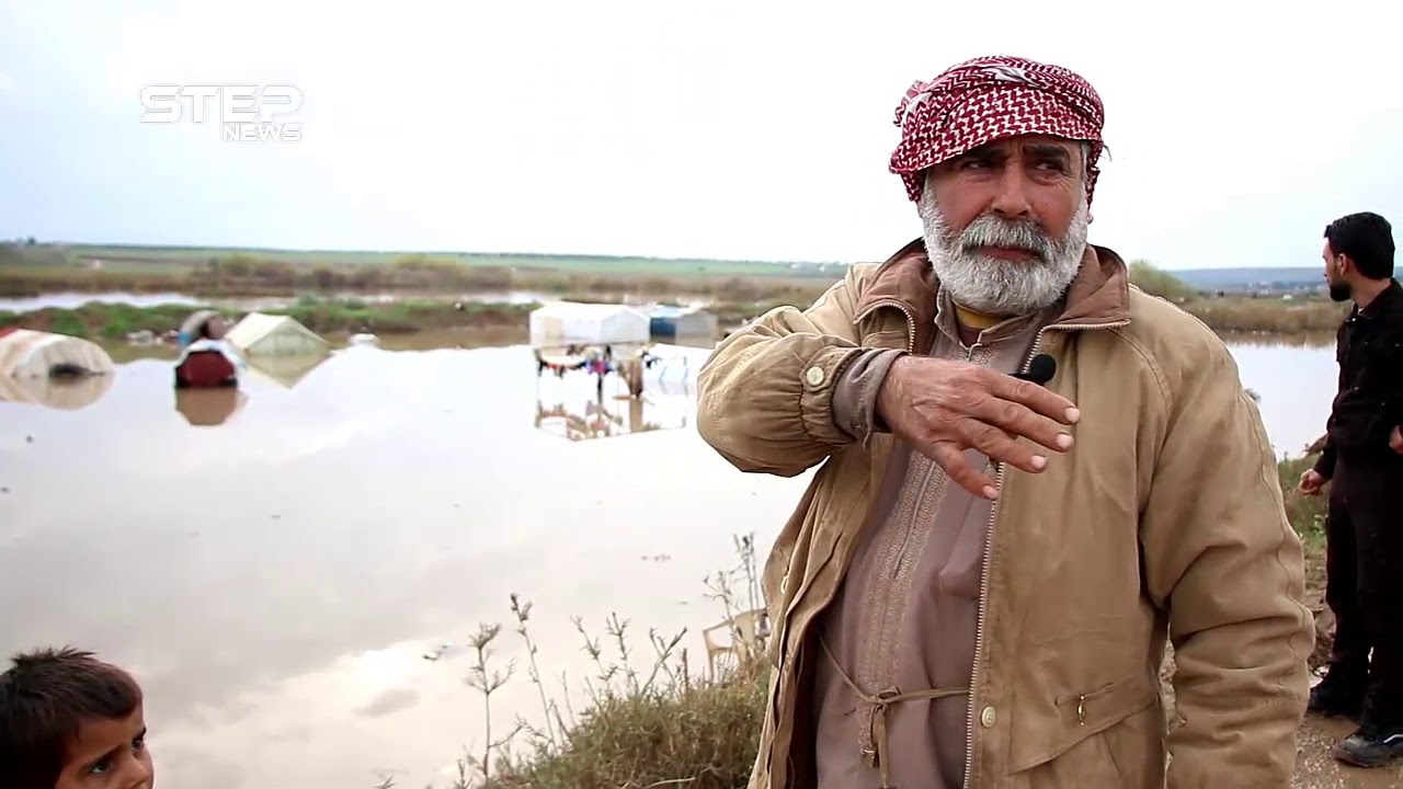 غرق مخيم دير بلوط بريف عفرين شمال حلب دون تحريك أيّ ساكن من قبل الجانب التركي