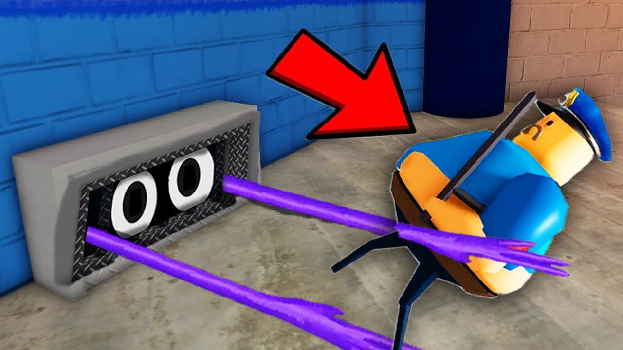 POLICIAL PEIDÃO BARRY VS RAINBOW FRIENDS NO ROBLOX!