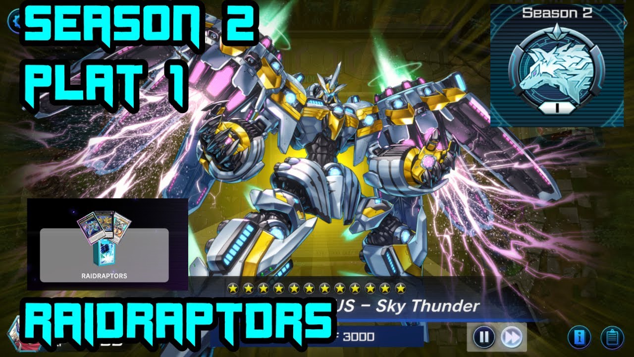 [SEASON 2] PLATINUM 1 RANKED RAIDRAPTORS - Yu-Gi-Oh Master Duel (w/ Deck Profile)
