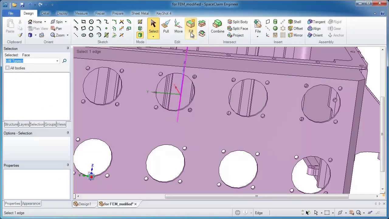 Defeature Geometry for Simulation in 3 min with ANSYS SpaceClaim