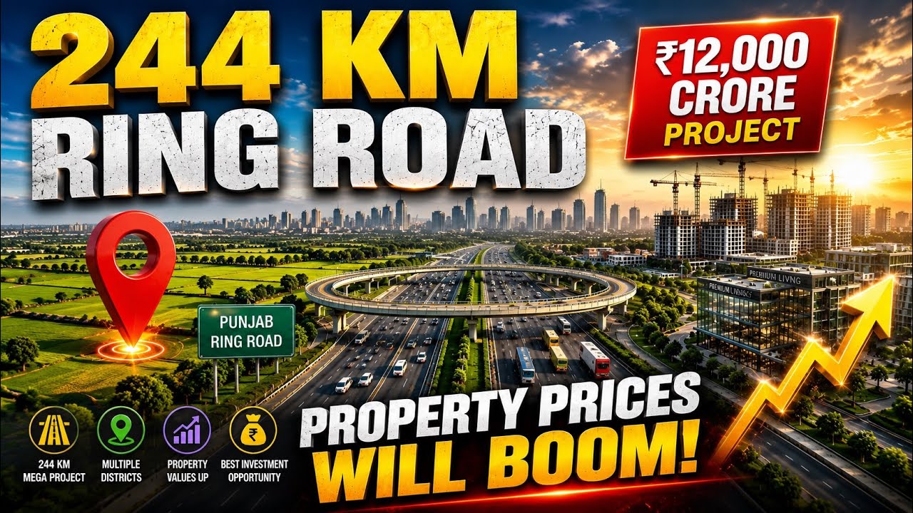 Punjab Ring Road Project 2026 | 244 KM Mega Expressway | Property Prices Will Explode! 🚀