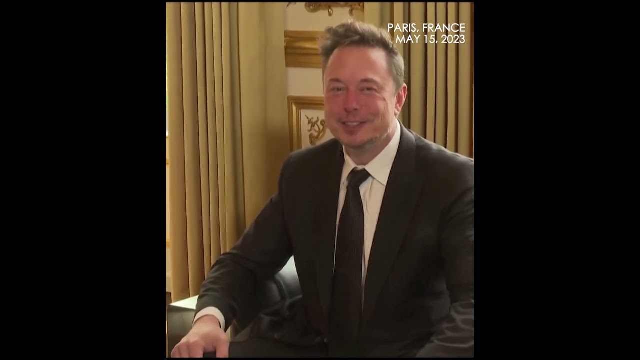 WATCH: French President Macron meets Elon Musk at Elysee Palace before annual #choosefrance summit