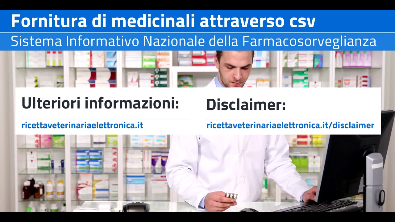 Farmacisti - Registrazione della fornitura di medicinali attraverso un file CSV