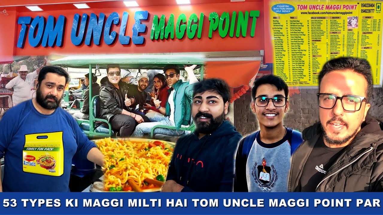 North Campus ke Tom Uncle ka Maggi point hai sabka favourite😋😋#streetfood