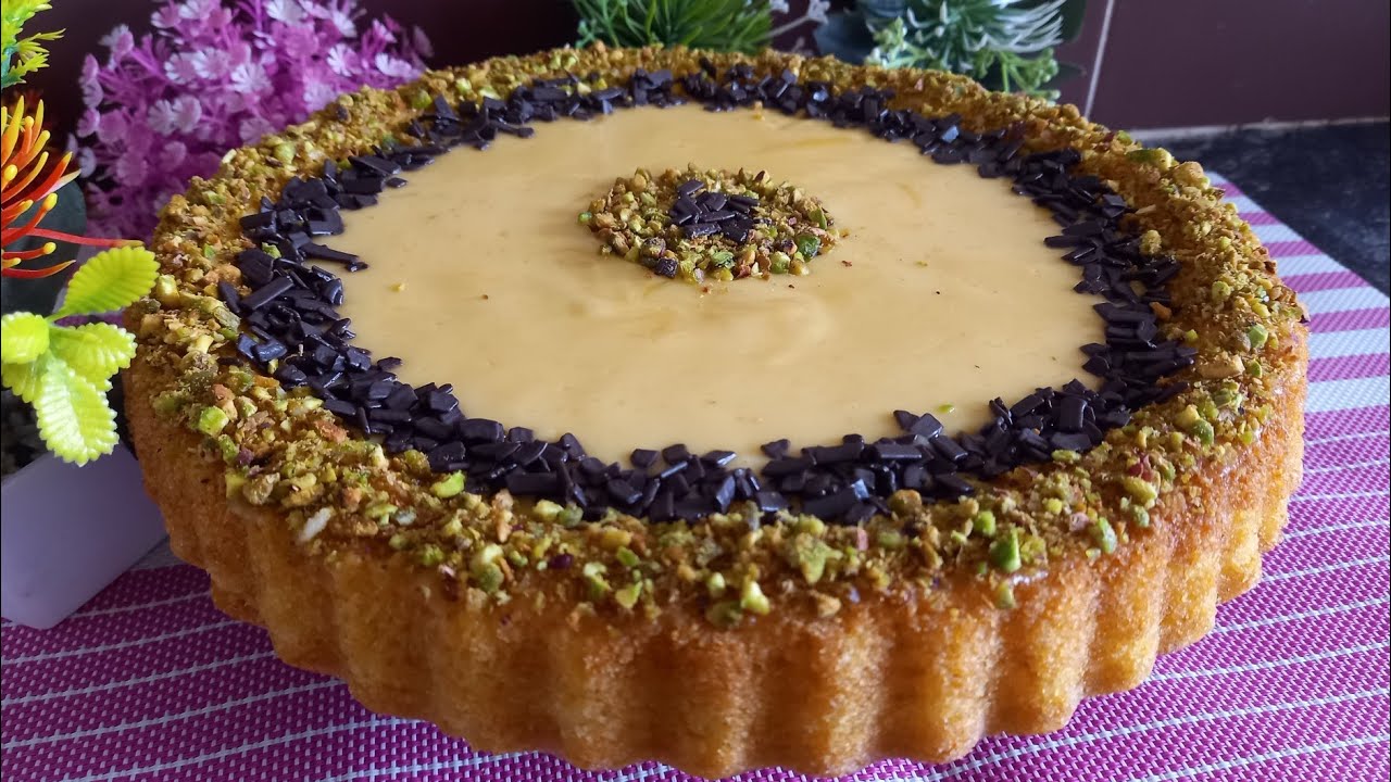 البسبوسة العجيبة😉بدون بيض ولا سميد هشيشة ومعلكة بكريمة حريرية ولديدة😋 بمكونات بسيطة #بسبوسة
