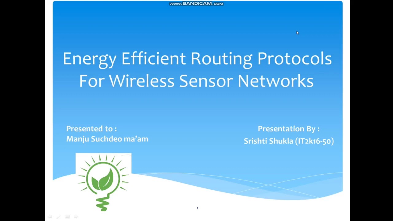 ENERGY EFFICIENT ROUTING PROTOCOLS IN WSN