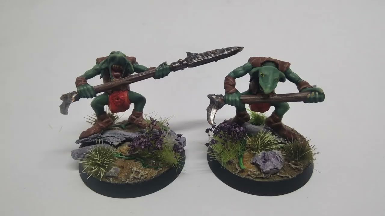 Mes scraplings : serviteurs des Tiamat et mes Ogres pour D&D et Warhammer ToW