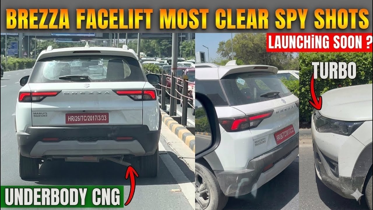 SPIED BY ME🚀 Brezza Facelift 2026 underbody CNG | Brezza facelift 2026 launch date brezza mileage