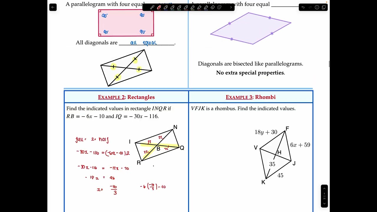 9.2 Parallelogram  Lengths
