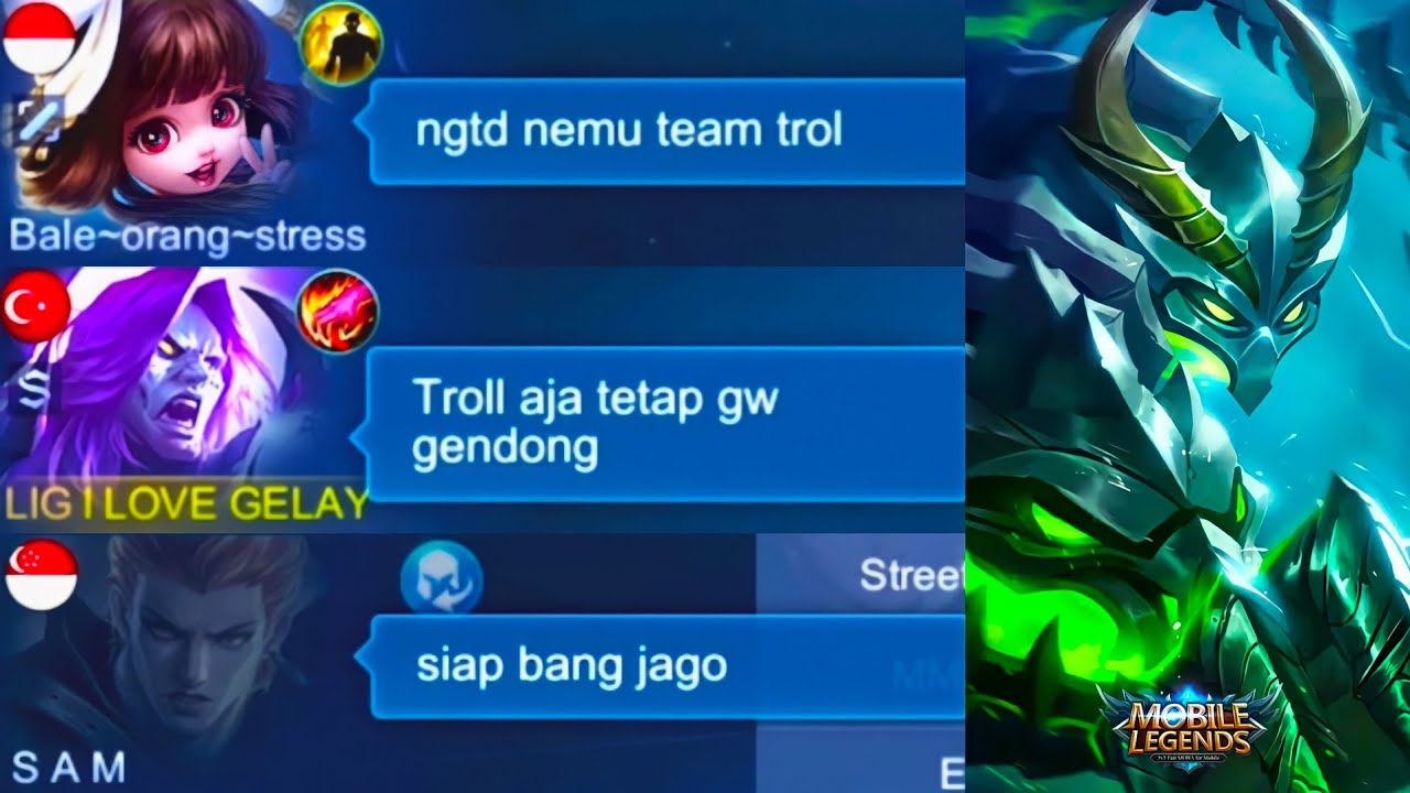 PRANK TOP 1 MOSKOV SOMBONG SAAT TIM NGETROLL, BERASA MAIN 1 VS 5 WKWK - MOBILE LEGENDS
