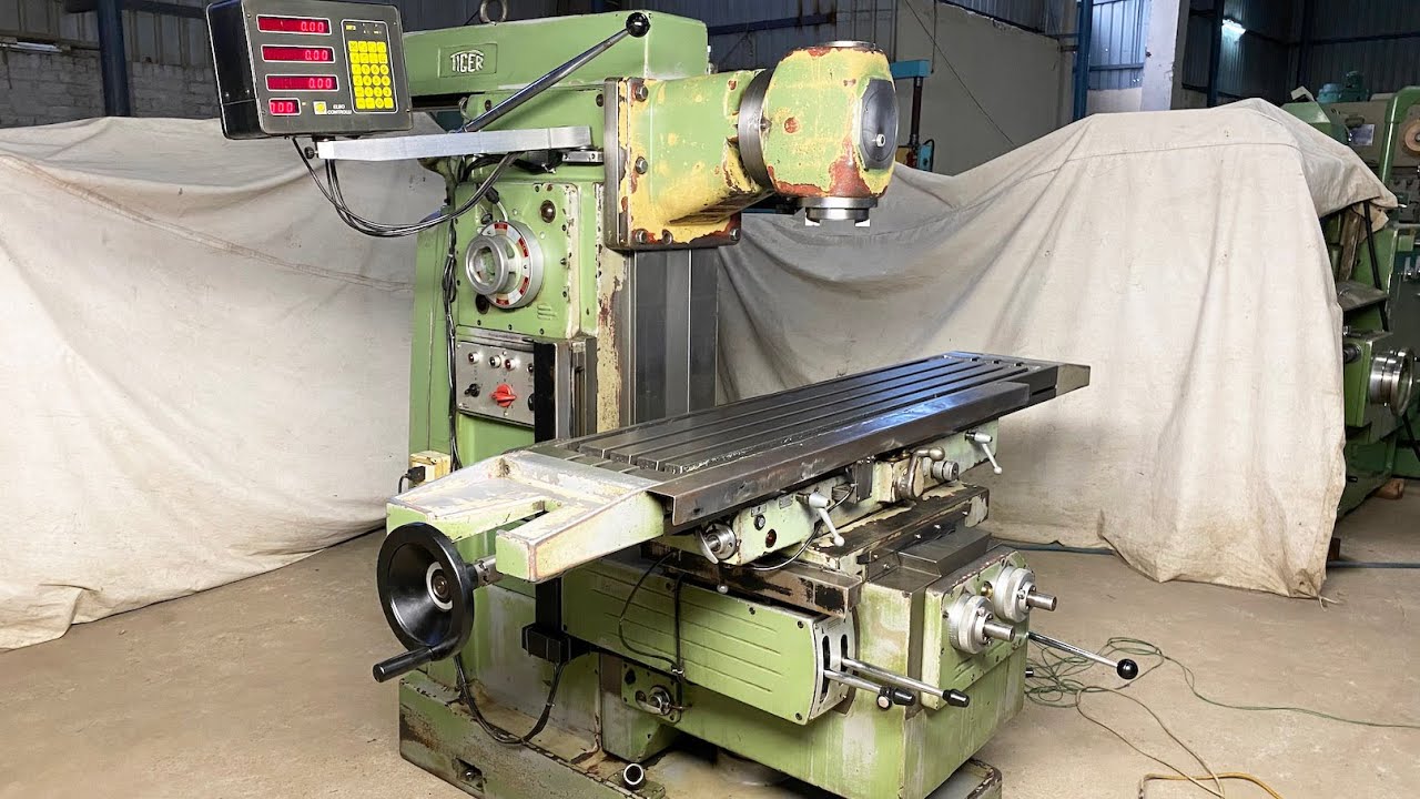Tiger FU-3L Universal Milling Machine - Table 1525 mm x 310 mm
