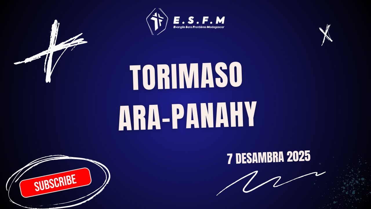Torimaso ara-panahy - Alahady 7 Desambra 2025